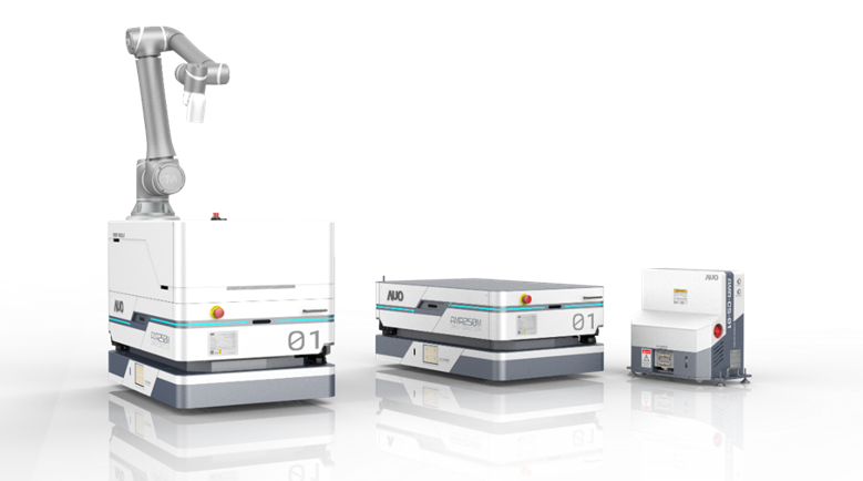 BBIN视讯數位開發的自主式移動機器人（AMR250M），搭配全向輪並結合AI演算法、2D LiDAR、3D攝影機等技術，協助客戶實現產線全自動化